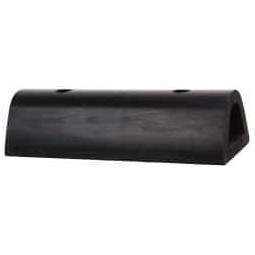 Value Collection Synthetic Rubber Extruded Half-Oval Fender Bumper 12" Wide x 4" High, 4" Projection, 0.89" Bolt Hole Diam RBD412 - 51380277