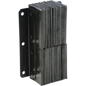 Vestil Rubber Laminated Dock Bumper 11" Wide x 20" High, 6" Projection V-1120-6 - 30115257