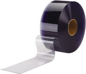 TMI, LLC Clear Smooth Bulk Strip Roll Dock Curtain Strips 12" Wide x 150 ft. Long x 1/8" Thick, Vinyl BR10-12-150 - 86451895