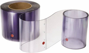 TMI, LLC Clear Smooth Rip-A-Strip Roll Dock Curtain Strips 8" Wide x 7 ft. Long x 0.08" Thick, Vinyl RAS10-08-075-07 - 86451978