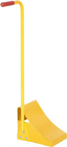 Vestil 16-3/4" Wide x 37-3/8" High x 10-3/4" Deep, Steel Wheel Chock FAB-11-ERGO - 46950952