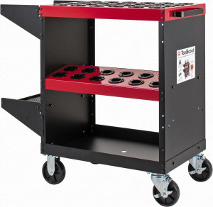 Huot 48 Tool Capacity, 40 Taper Size ToolScoot CNC Tool Cart 1,000 Lbs. Load Capacity, Holds BT, CAT V Flange, NMTB 13940 - 85153021