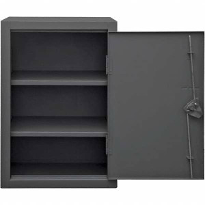 Durham 2 Shelf Locking Storage Cabinet Steel, 36" Wide x 24" Deep x 36" High, Gray HDC-243636-2S95 - 69956647