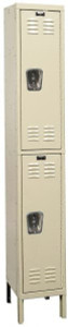 Hallowell 2 Door, 2 Tier, Premium Wardrobe Lockers 12" Wide x 18" Deep x 78" High, Parchment U1288-2PT - 65170177
