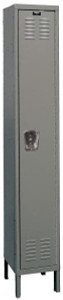 Hallowell 1 Door, 1 Tier, Premium Wardrobe Lockers 12" Wide x 18" Deep x 66" High, Gray U1286-1HG - 65171241