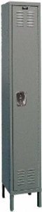 Hallowell 1 Door, 1 Tier, Premium Wardrobe Lockers 12" Wide x 15" Deep x 78" High, Gray U1258-1A-HG - 80798085