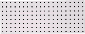 Triton Products 30 x 12" Steel with Epoxy Coating Pegboard Strip 1 Panel, White LBS-3W - 36551992