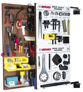 Triton Products 24 x 48" Tempered Pegboard/Steel Swing Panel Storage System 1 Panel, Tan B1 - 82086422