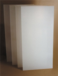Triton Products 48 x 24" Polypropylene Storage Board 4 Panels, White DB-4 - 82086489