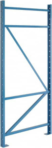 Steel King Industries 56,860 Lb Capacity Heavy-Duty Framing Upright Pallet Storage Rack 4" Wide x 192" High x 42" Deep, Powder Coat Blue BCF4L042192PB - 69888030