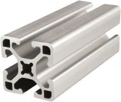 80/20 Inc. 72 Inches Long x 1-1/2 Inches Wide x 1-1/2 Inches High, T Slotted Aluminum Extrusion 0.877 Square Inches, Clear Anodized Finish 1515-LS-72 - 61984886