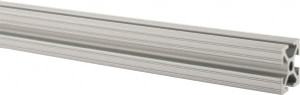 80/20 Inc. 72 Inches Long x 1 Inch Wide x 1 Inch High, T Slotted Aluminum Extrusion 0.4379 Square Inches, Clear Anodized Finish 1010-72 - 61984951
