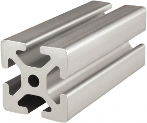 80/20 Inc. 4 Meters Long x 40 mm Wide x 40 mm Deep, T-Slotted Aluminum Extrusion Clear Anodized Finish 40-4040-4M - 65915449