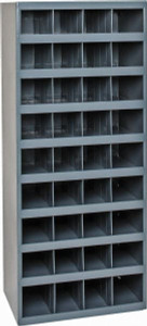 Durham 36 Bin Bin Shelving Unit with Openings 17-7/8 Inch Overall Width x 12 Inch Overall Depth x 42 Inch Overall Height, Gray Steel Bins 358-95-MSC - 89828842
