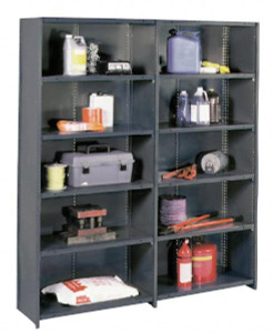 Value Collection 5 Shelf, 750 Lb. Capacity, Closed Shelving Add-On Unit 36" Wide x 18" Deep x 85" High, Gray 63682199 - 63682199