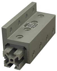 80/20 Inc. 1-5/8" Wide, 1.968" High, Open Shelving Accessory/Component Aluminum, 4" Long, 4" Deep, Use with Series 10 - 1010 Extrusion 6716 - 06038095