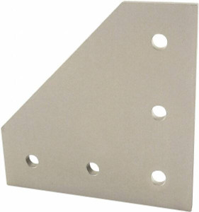 80/20 Inc. 75mm Wide, Open Shelving Accessory/Component Aluminum, Clear Anodized Finish, 75mm Long, Use with 25 Series & Bolt Kit 75-3404 25-4151 - 08148272