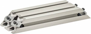 80/20 Inc. 25mm Wide, Open Shelving Accessory/Component Aluminum, Clear Anodized Finish, 160mm Long, Use with 2550 25-2566 - 32060824