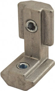 80/20 Inc. 21mm Wide, Open Shelving Inside to Inside Hidden Corner Connector Zinc, Clear Finish, 30mm Long, Use with 30/40 Series 33450 - 62959218