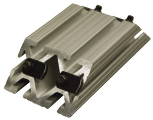 80/20 Inc. 1-1/2" Wide, 6" High, Open Shelving Polymer Shelf Aluminum, Use with Series 15 - 1530 Extrusion 2530 - 73097339