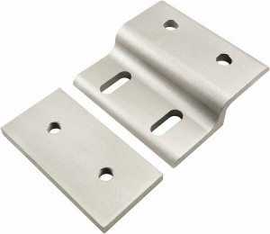 80/20 Inc. 80mm Wide, Open Shelving Accessory/Component Aluminum, Clear Anodized Finish, 77mm Long, Use with 40 Series & Bolt Kits 75-3422 & 13-8320 40-2435 - 84206606