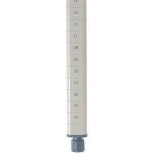 Metro 74" High, Open Shelving Post Steel with Epoxy Coating, Use with Metro Max Q Shelves MQ74PE - 66688680