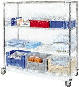 Quantum Storage Systems 24" Wide, 63" High, Open Shelving Accessory/Component Vinyl, 72" Long, Use with Wire Shelving Units (WR Series) CC247263CVZ - 61749198