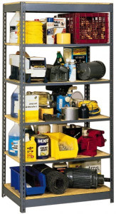 Edsal 5 Shelf Starter Open Steel Shelving 4,000 Lb Capacity, 36" Wide x 96" High x 18" Deep HCU-361896 - 58663394