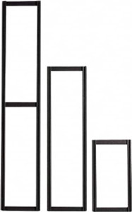 Quantum Storage Systems Black Small Parts Tip Out Stacking Bin Organizer 24" Wide x 48" High, Polystyrene Frame QTF-48-DS - 02672624