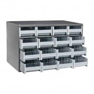 Akro-Mils 16 Drawer, Small Parts Modular Steel Frame Storage Cabinet 11" Deep x 17" Wide x 11" High 19416 - 09782442 Akro-Mils 16 Drawer, Small Parts Modular Steel Frame Storage Cabinet 11" Deep x 17" Wide x 11" High 19416 - 09782442