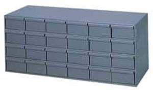 Durham 24 Drawer, Small Parts Steel Storage Cabinet 11-5/8" Deep x 33-3/4" Wide x 14-3/8" High 007-95 - 89795611