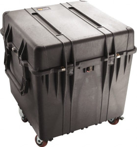 Pelican 26-1/2" Wide x 25-1/4" High, Cube Case Black, Polypropylene 0370-001-110 - 77859320