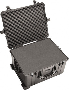Pelican 19-11/16" Wide x 11-7/8" High, Clamshell Hard Case Black, Polypropylene 1610-020-110 - 79597993 Pelican 19-11/16" Wide x 11-7/8" High, Clamshell Hard Case Black, Polypropylene 1610-020-110 - 79597993