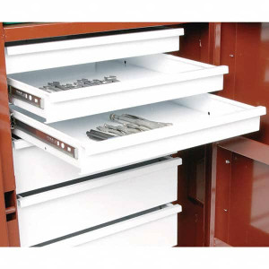 JOBOX Tool Box Case & Cabinet Accessories, Type: Drawer, For Use With: Crescent JOBOX Models 677 & 678, Material Family: Metal, Material: Steel, Width (Inch): 16-7/8, Depth (Inch): 21-7/8 610990 - 14885479