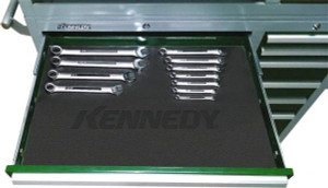 Kennedy Tool Box PVC Coated Polyester Drawer Liner 9-1/2" Wide x 20" Deep x 1/16" High, For Kennedy Models 205, 205X, 202X, 302X, 306X 84032 - 37469533