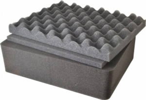 Pelican Tool Box Foam Replacement Foam Set 9-1/8" Wide x 5-1/8" High, Black, For Fits Case No. 97 - 106 - 9 1400-400-000 - 00544551