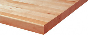 Proto Tool Box Solid Maple with Laminated Edge Hardwood Worktop 87-7/8" Wide x 27" Deep x 1-1/2" High, Brown, For 88" Wide Roller Cabinets J4588-HWT - 33603184