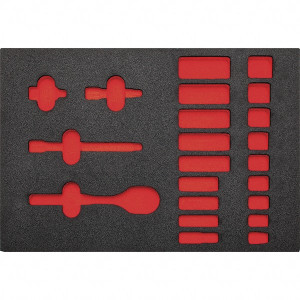 Proto Tool Box Case & Cabinet Inserts, Type: Foam Insert, For Use With: J52136, Material Family: Foam, Width (Inch): 11, Depth (Inch): 16, Height (Inch): 1-1/4 J52136F - 38525176