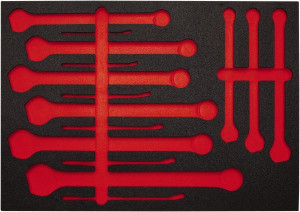 Proto Tool Box Case & Cabinet Inserts, Type: Foam Insert, For Use With: J1200F-T500, Material Family: Foam, Width (Inch): 23, Depth (Inch): 16, Height (Inch): 1-1/4 J1200F-T500F - 38525234