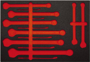 Proto Tool Box Case & Cabinet Inserts, Type: Foam Insert, For Use With: J1200FBASD, Material Family: Foam, Width (Inch): 23, Depth (Inch): 16, Height (Inch): 1-1/4 J1200FBASDF - 38525242
