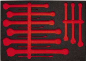 Proto Tool Box Case & Cabinet Inserts, Type: Foam Insert, For Use With: J1200FASD, Material Family: Foam, Width (Inch): 23, Depth (Inch): 16, Height (Inch): 1-1/4 J1200FASDF - 38525259