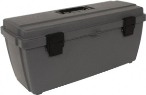 Flambeau 1 Compartment 1 Tray Utility Tool Box 18-1/8" Wide x 6-1/2" Deep x 7-1/8" High, Copolymer Resin, Gray 19800-2 - 89762157