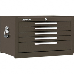 Kennedy 5 Drawer Tool Chest 27" Wide x 18" Deep x 16-5/8" High, Steel, Brown 285XB - 00677773