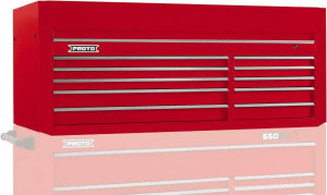 Proto 10 Drawer Top Tool Chest 66" Wide x 27" Deep x 27" High, Steel, Red J556627-10RD - 37872074