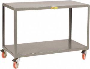 Little Giant Mobile Table Steel, Fixed Leg, Gray, 36" Long x 24" Deep x 34" High IP-2436-2-TL - 55932727