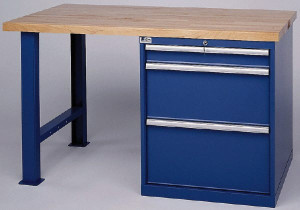 LISTA 3 Drawer NC/CNC Cabinet Modular Workstation For Use 50 Taper, Holds 40 Tools, 60 Inches Wide x 35-1/4 Inches High x 30 Inches Deep, 2,000 Lbs. Load Capacity MC750-B-50-CB - 00069286