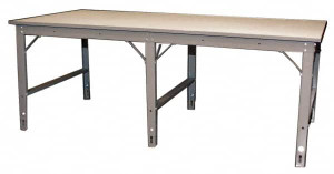 Phillocraft 96 Wide x 36" Deep x 33" High, Production Table Comfort Edge, Adjustable Height Legs WS3696L - 01281385