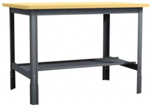 Value Collection 60 Wide x 30" Deep x 29" High, Flakeboard Workbench Comfort Edge, Adjustable Height Legs WS-MH-WKBN-132 - 93976207