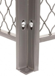 Folding Guard 10 ft. Tall, Temporary Structure Corner Post Grey Enamel Finish, for Temporary Structures PC-10 - 89821052 Folding Guard 10 ft. Tall, Temporary Structure Corner Post Grey Enamel Finish, for Temporary Structures PC-10 - 89821052