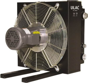 Parker Hannifin 1" SAE O-Ring Boss, 1 Fan Mount, Liquid-To-Air Aluminum Brazed Process Equipment Heat Exchanger Oil Cooler, Ethylene Glycol/Water Mixture Cooler, 15.6" High x 14.4" Wide x 19.8" Deep, 510 BTU/Hr, 250°F ULAC-007BM000SW - 56883945